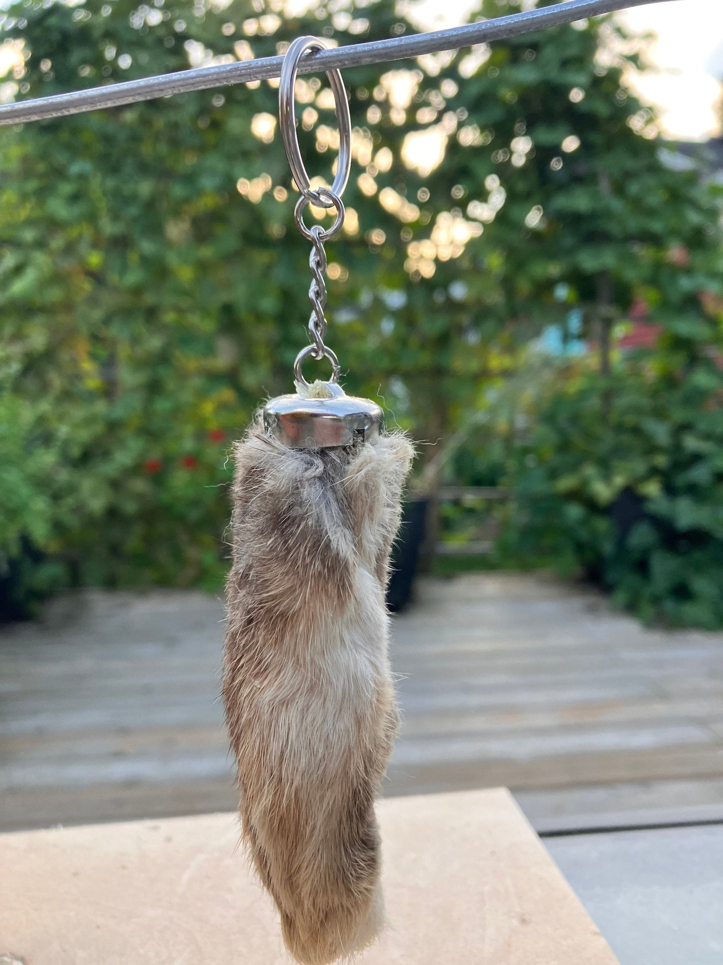 Lucky Rabbit's Foot Keychain