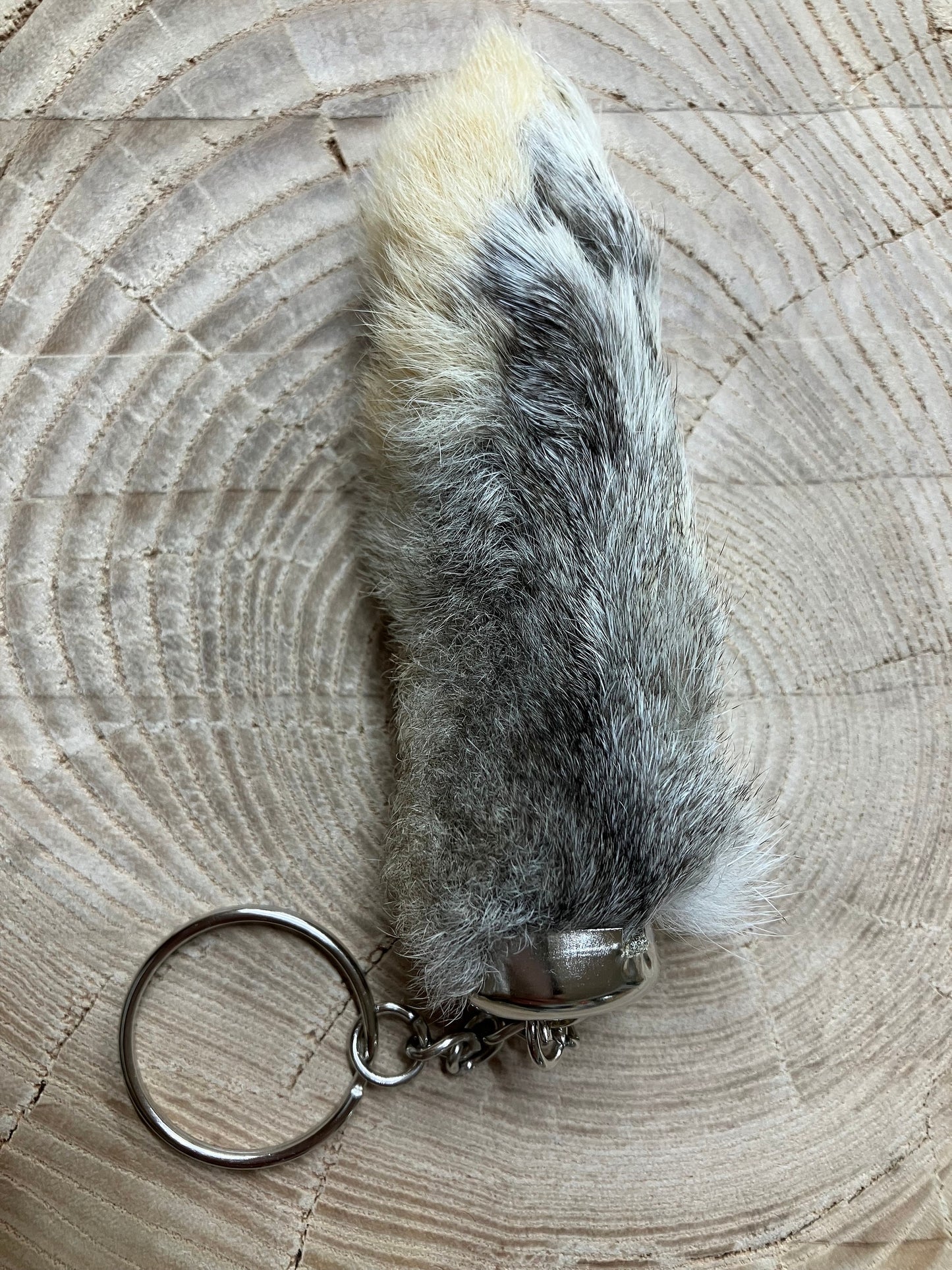 Lucky Rabbit's Foot Keychain